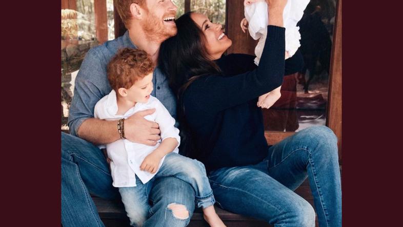 Meghan, Harry, Archie in Lili