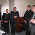 Bohinjski župan Franc Kramar (prvi z desne) je prisluhnil težavam in predlogom d
