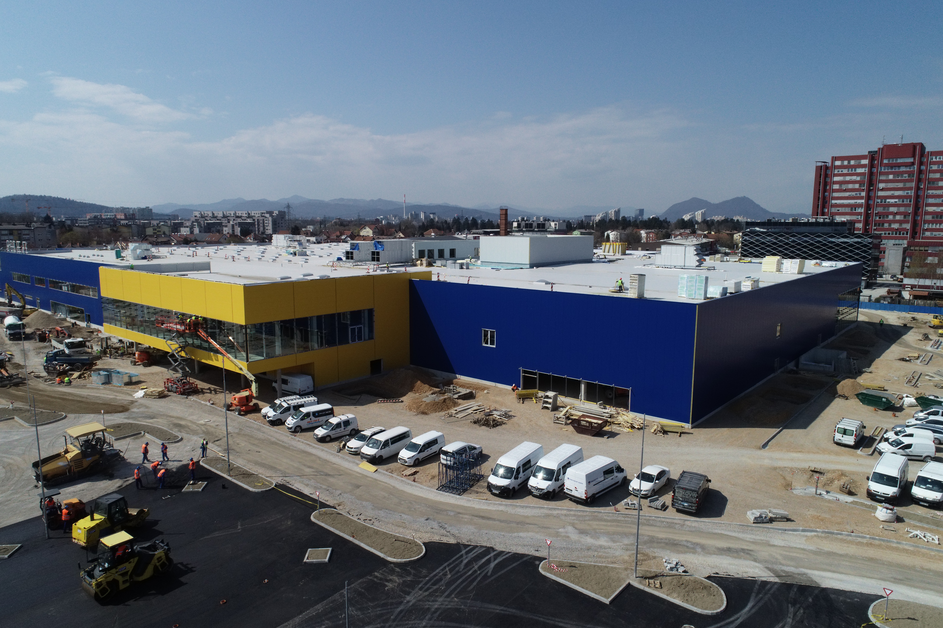 Ikea Ljubljana BTC gradnja
