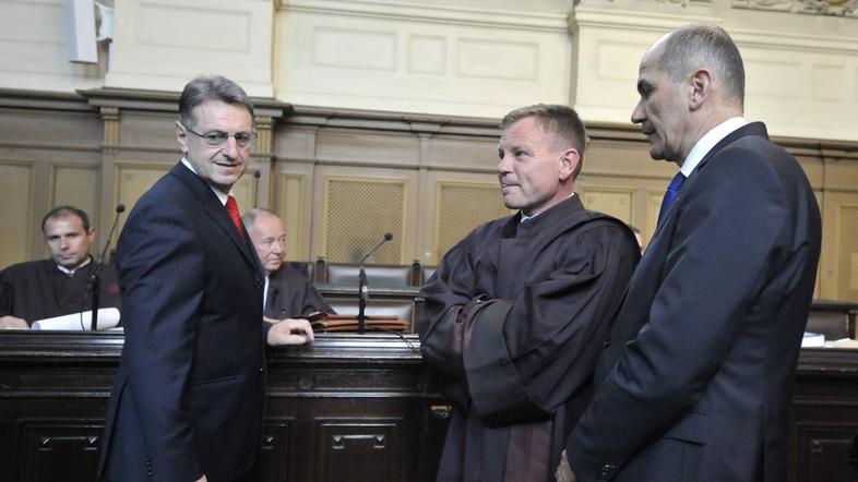 Janša na sojenju v zadevi Patria 