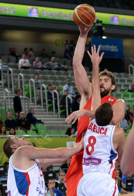 Gasol Bjelica Srbija Španija četrtfinale EuroBasket Stožice Ljubljana