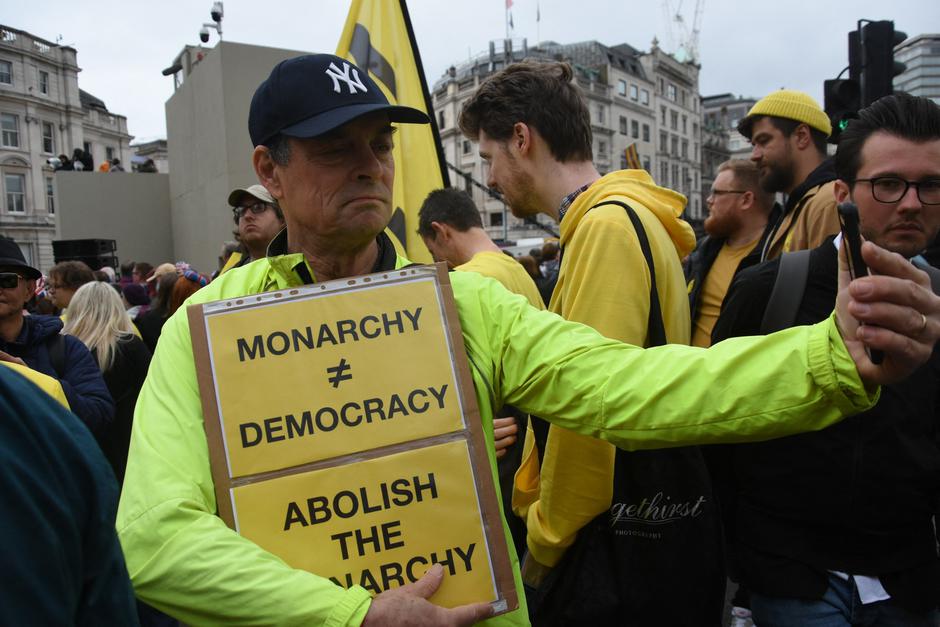 Protest proti monarhiji v Londonu | Avtor: Profimedia