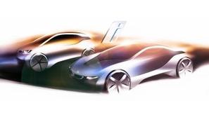 BMW je že posredoval prvo skico novih modelov i3 in i8. (Foto: BMW)