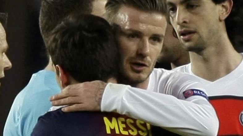 David Beckham in Lionel Messi