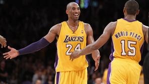 Los Angeles Lakers Brooklyn Nets Bryant World Peace Artest liga NBA