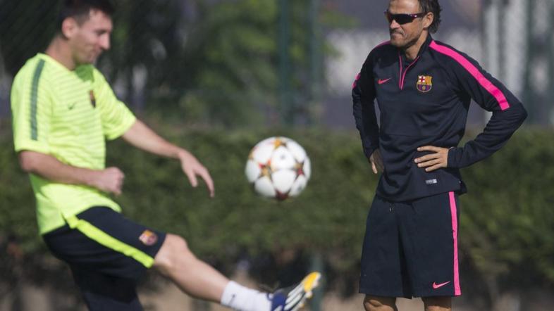 Luis enrique Leo Messi Barcelona