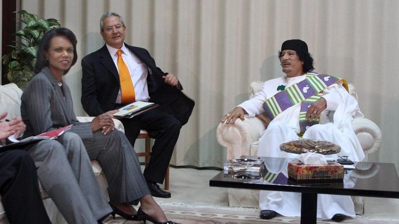 Condoleezza Rice, Moamer Gadafi