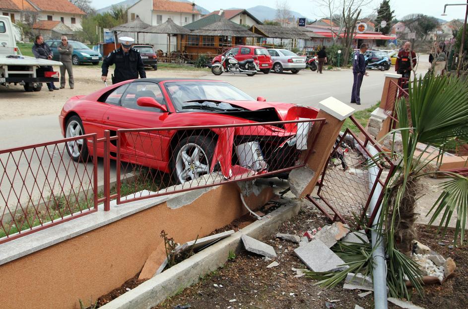 Ferrari 355 GTS, nesreča