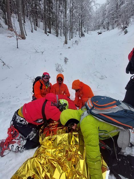 Uršlja gora, reševanje, snežni plaz, gorski reševalci
