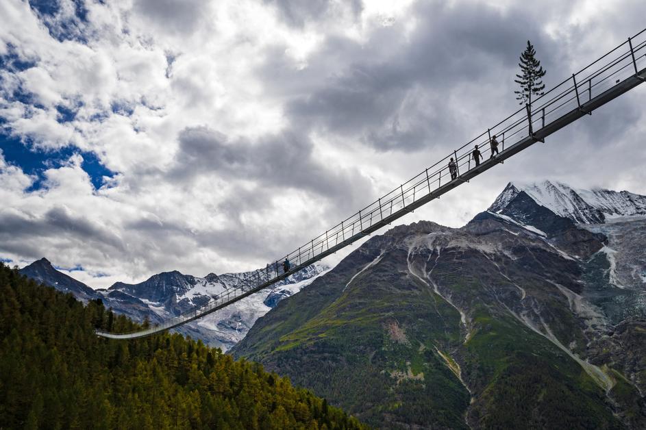 Viseči most v Švici