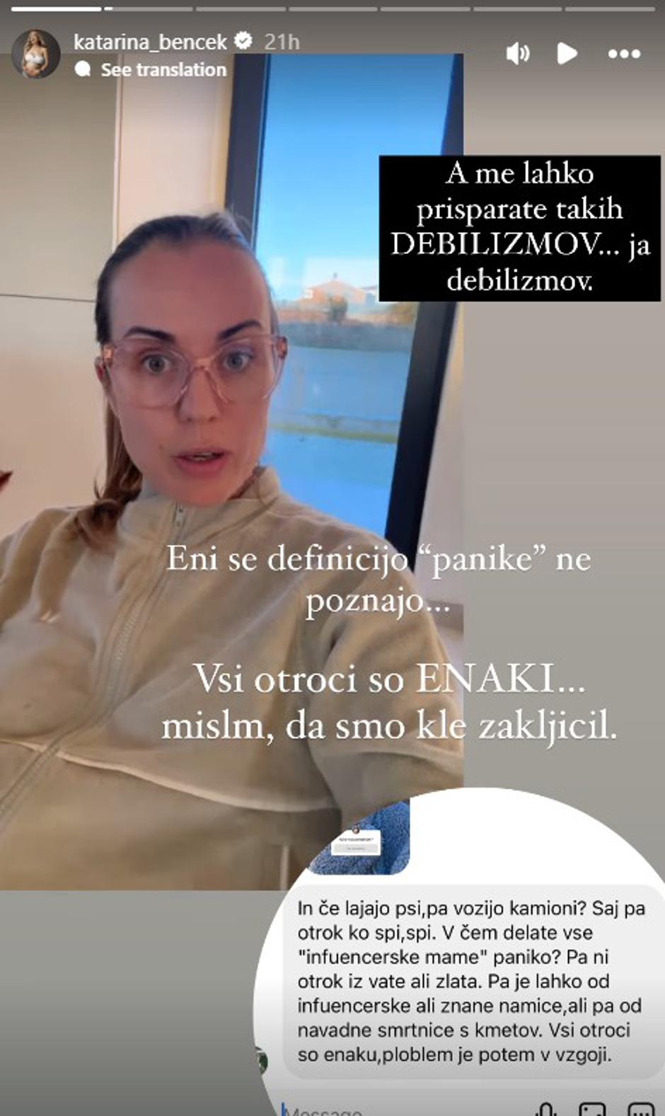 Katarina Benček | Avtor: Instagram