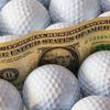 golf žogica bankovec denar dolar