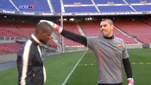 Eric Abidal Victor Valdes