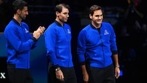 Novak Đoković, Rafael Nadal in Roger Federer