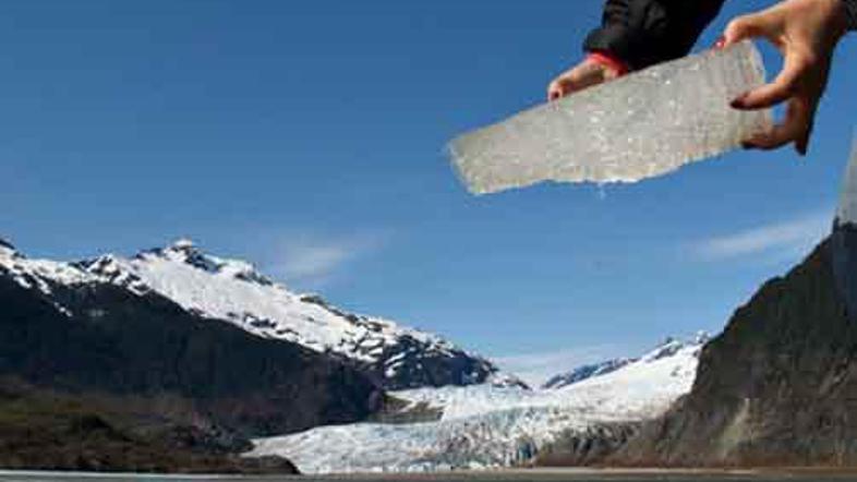 Ledeniki na Aljaski se hitro topijo, morska gladina pa kljub temu upada.
