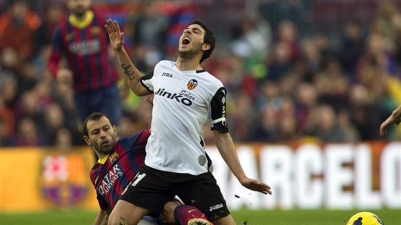 Mascherano Parejo Barcelona Valencia Liga BBVA Španija prvenstvo