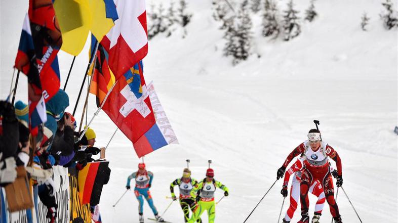 Solemdal Gregorin Hochfilzen biatlon zasledovanje zasledovalna tekma cilj slavje