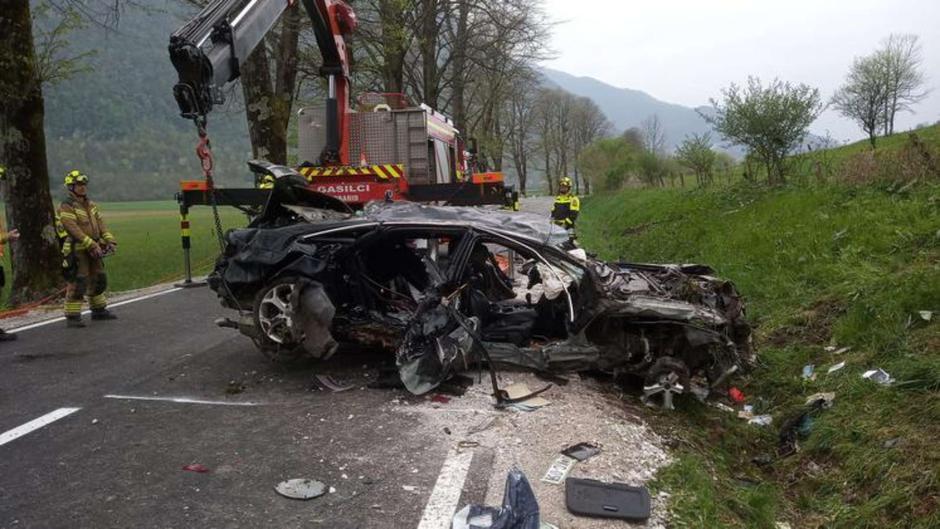 Prometna nesreča pri Kobaridu | Avtor: Gasilsko društvo Kobarid