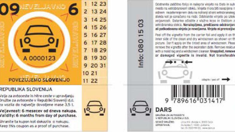 vinjete zgled osebna oran Dars