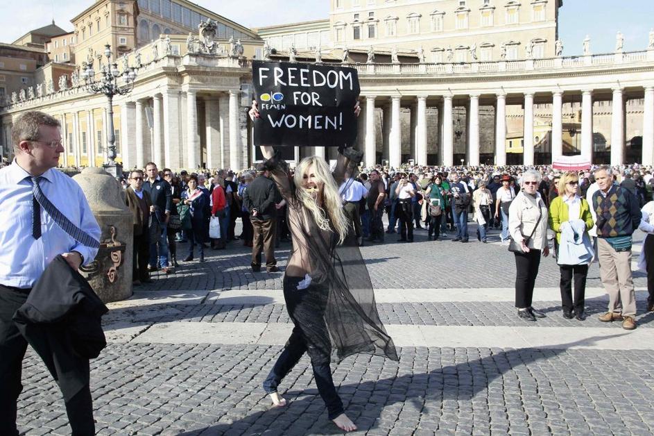 Aktivistka za pravice žensk ukrajinske skupine Femen