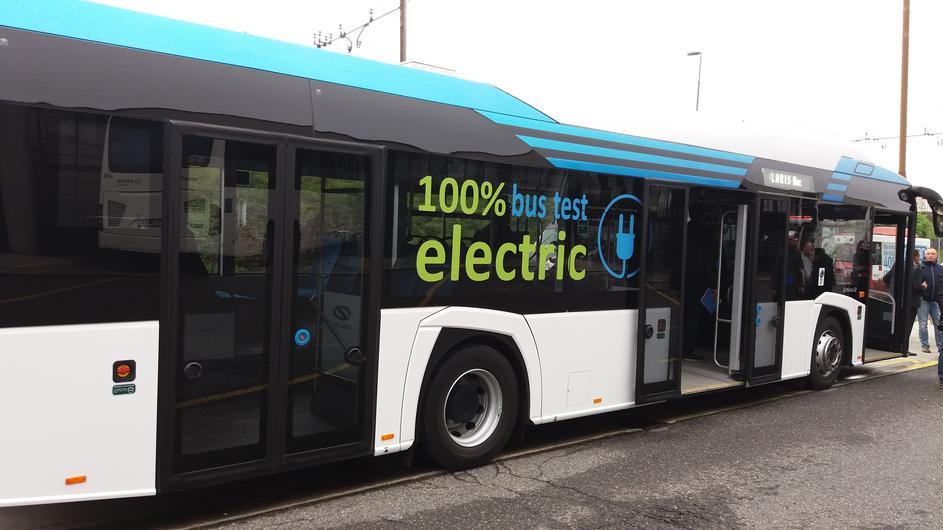 Testni električni avtobus v Mariboru.