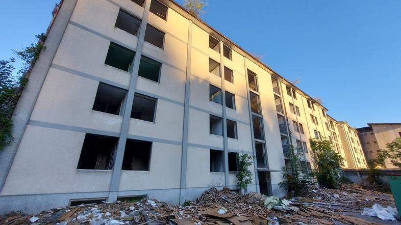 Stražišče, nekdanji Tekstilindusov blok