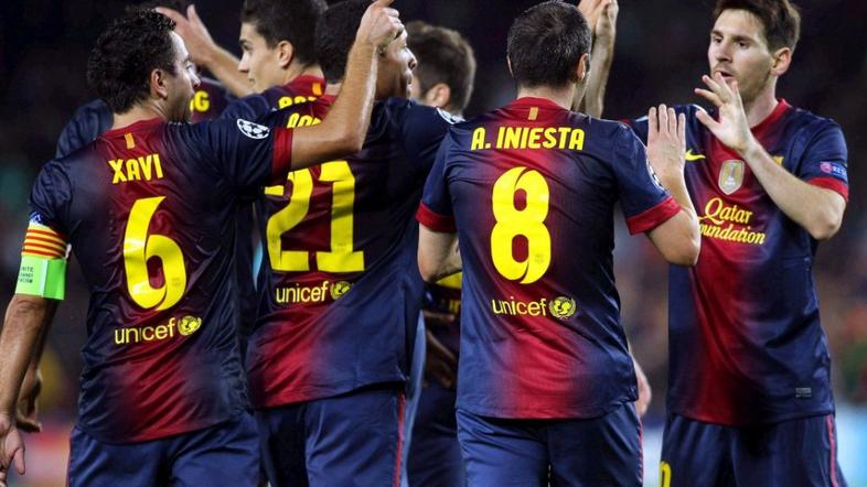 Iniesta Messi Xavi Adriano Barcelona Celtic Liga prvakov