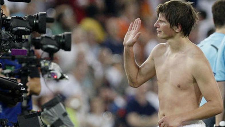 Andrej Aršavin je na tem EP odigral le dve tekmi. Dovolj, da je obnorel nogometn