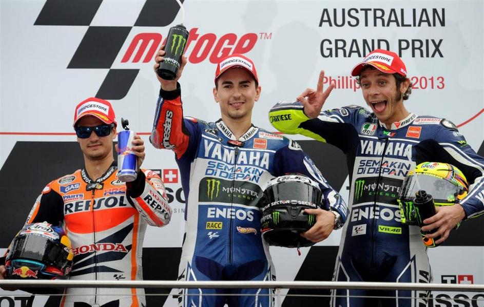 Lorenzo Pedrosa Rossi Yamaha motoGP moto gp velika nagrada Avstralije