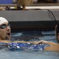 Michael Phelps je moral znova priznati premoč Aaronu Peirsolu.