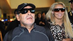 Maradona dekle Rocio Oliva Malpensa Milano letališče