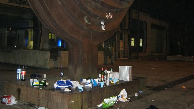 "Ostanki" zabave. (Foto: Bralka Nika)