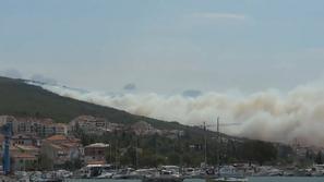 Požar na Hrvaškem.