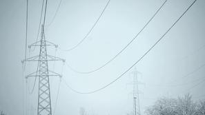 slovenija 15.01.13, elektrika, elektricna energija, daljnovod, foto: Anze Petkov