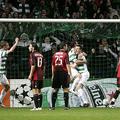 Tako so se Celticovi nogometaši veselili gola proti Milanu. Jim bo tak podvig us