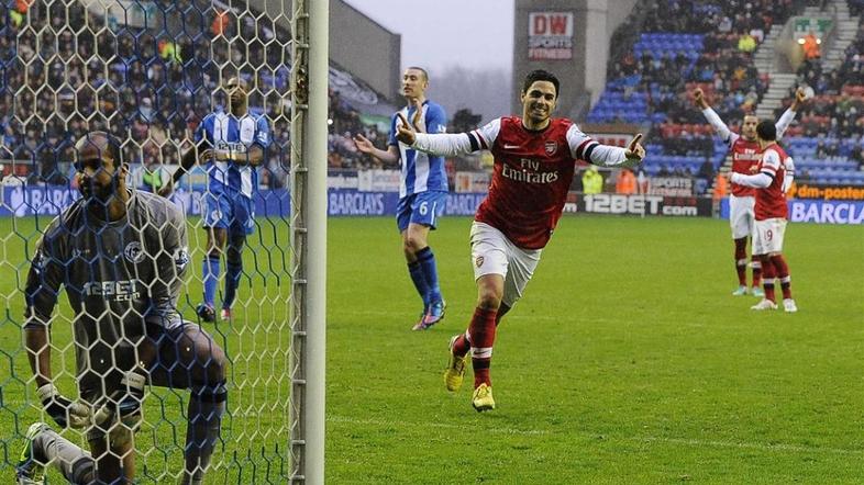 Arteta Al Habsi Al-Habsi Wigan Athletic Arsenal Premier League liga prvenstvo en