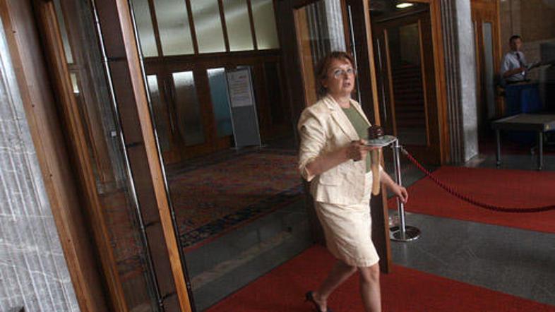 Notranja vrata na vrhu stopnišča so bila do zdaj po navadi odprta. Zdaj se odpir