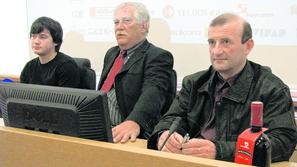 Klemen Mihalič (prvi z leve) bo odgovoren za Cvičkarijo, Ivo Kuljaj in Jože Žura