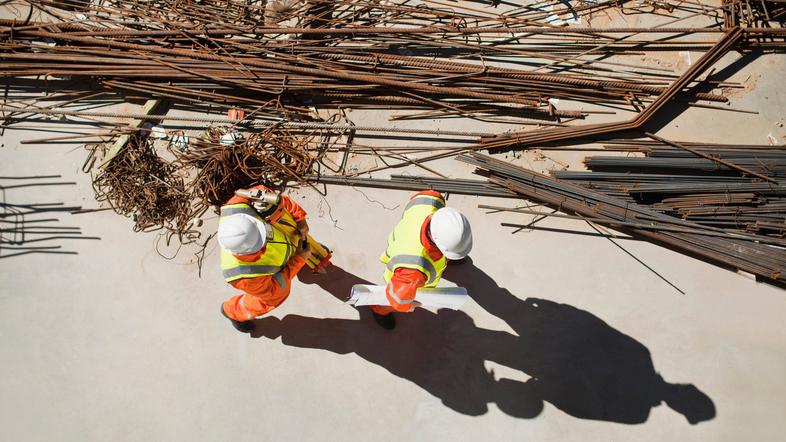 delavci gradbinci gradbeništvo