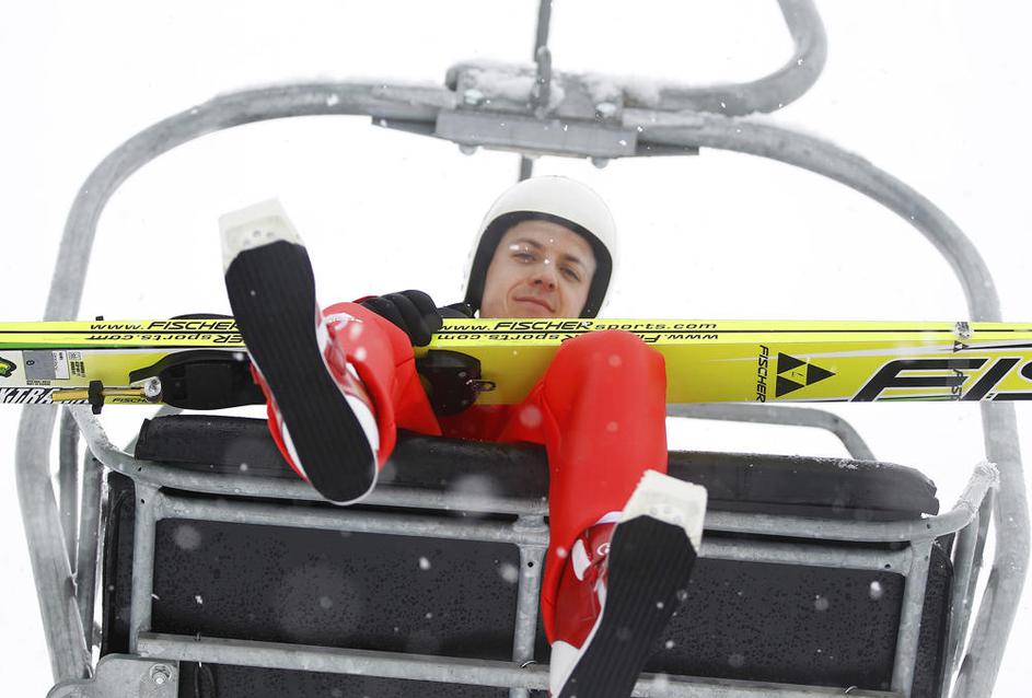 Simon Ammann trening Whister olimpijske igre 2010