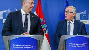 Andrej Plenković Jean Claude Juncker