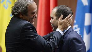 Michel Platini in Ali Bin Al Hussein