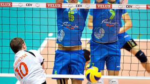 sport 09.10.13. Alen Sket in Matevz kamnik, slovenska odbojkarja, Slovenia's Ale