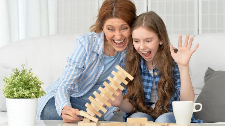 Družina, družabne igre, prosti čas, zabava