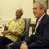Nelson Mandela in nekdanji predsednik ZDA George W. Bush.
