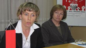 Majda Marolt, sekretarka, in Vanja Vizjak, pravnica, pravita, da pri odpuščanjih