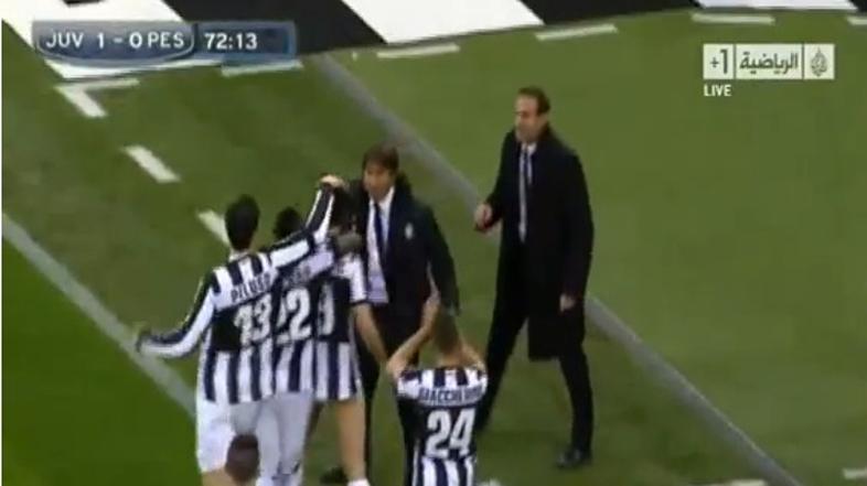 Conte Vučinić Juventus Pescara Serie A Italija liga prvenstvo