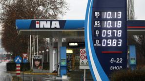 bencinska črpalka na Hrvaškem