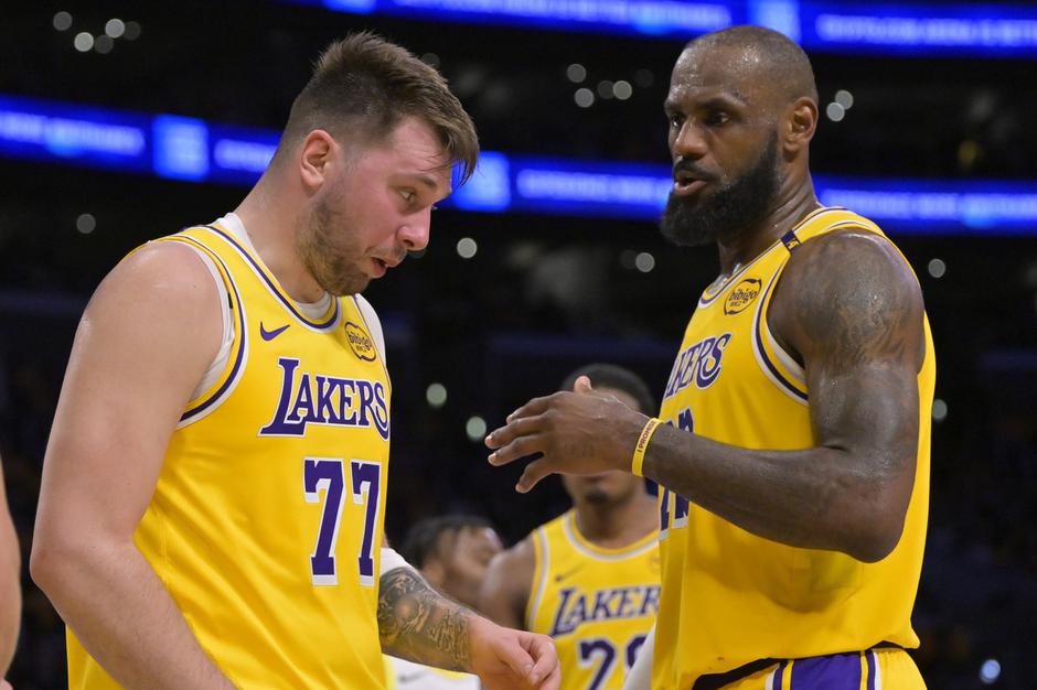 Luka Dončić in LeBron James | Avtor: Profimedia