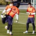 Casillas Adan Real Madrid trening Valdebebas